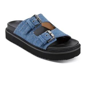 Marc Fisher denim sandals